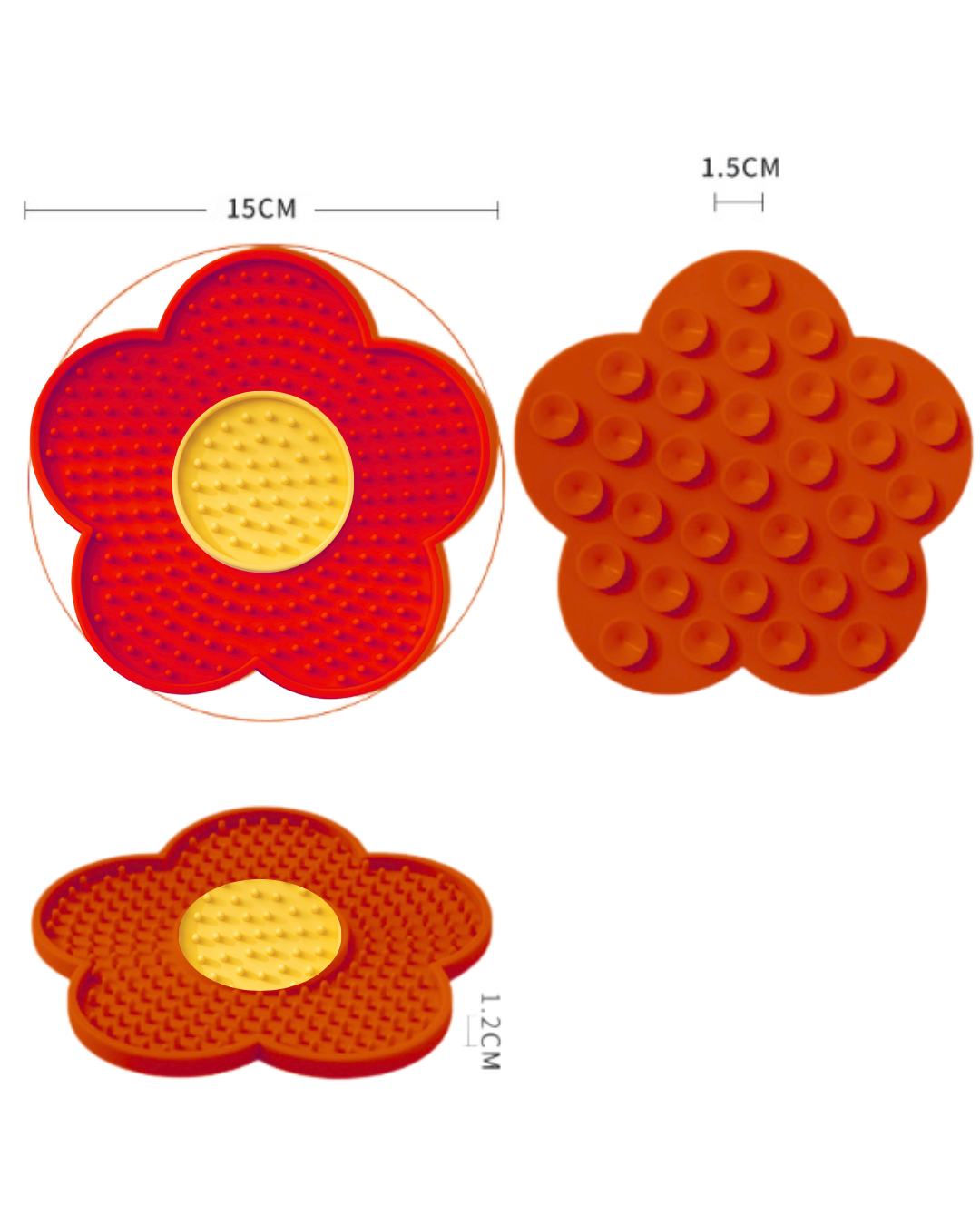 Ollie Licki Mat: Flower - Red