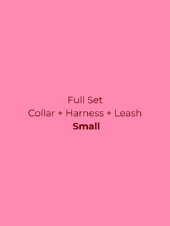 Ollie Walkies Classic - SMALL - Full Set (Collar, Harness and Leash Set): Watermelon