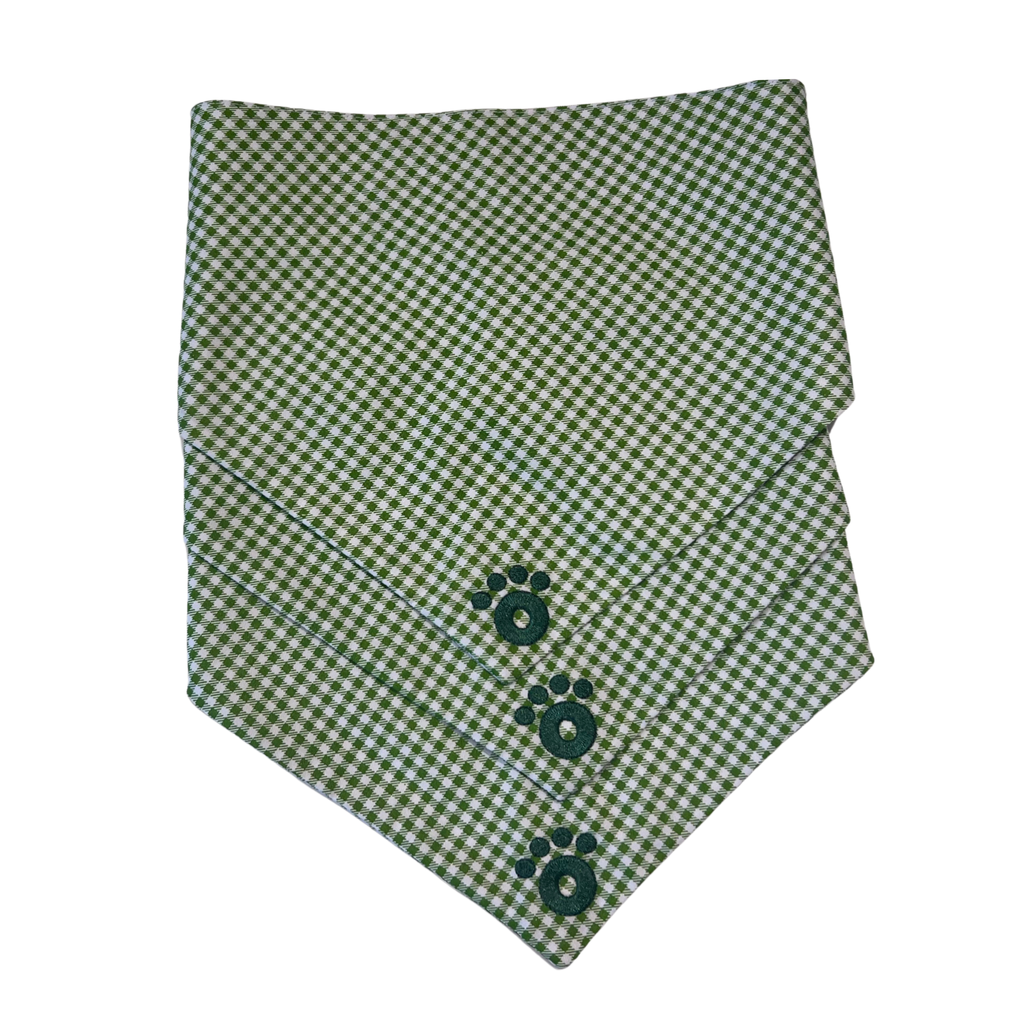 Ollie Bandana: Checkered Green