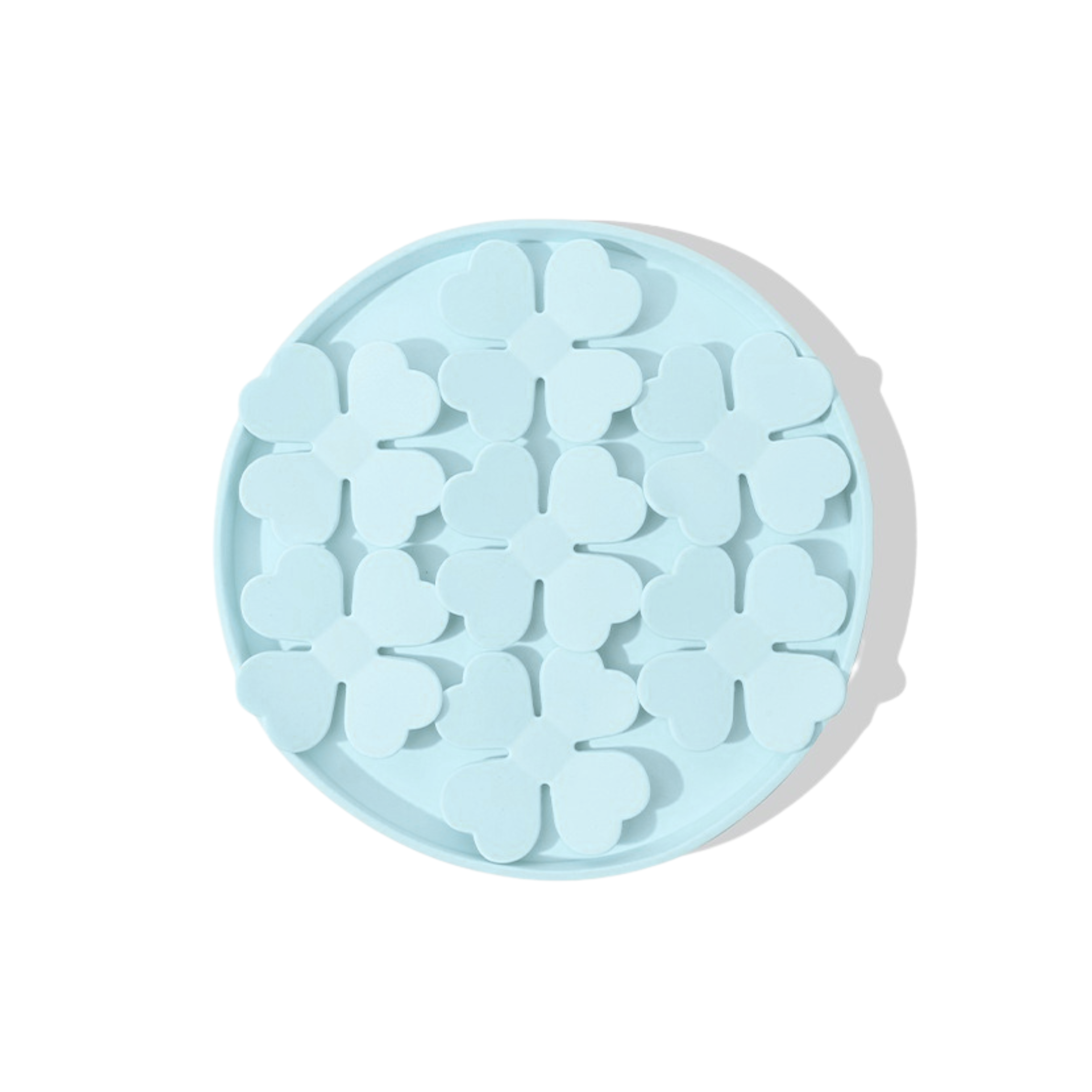 Ollie Licki Mat: Round Clover - Blue