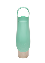 Ollie Dog Water Bottle: Green