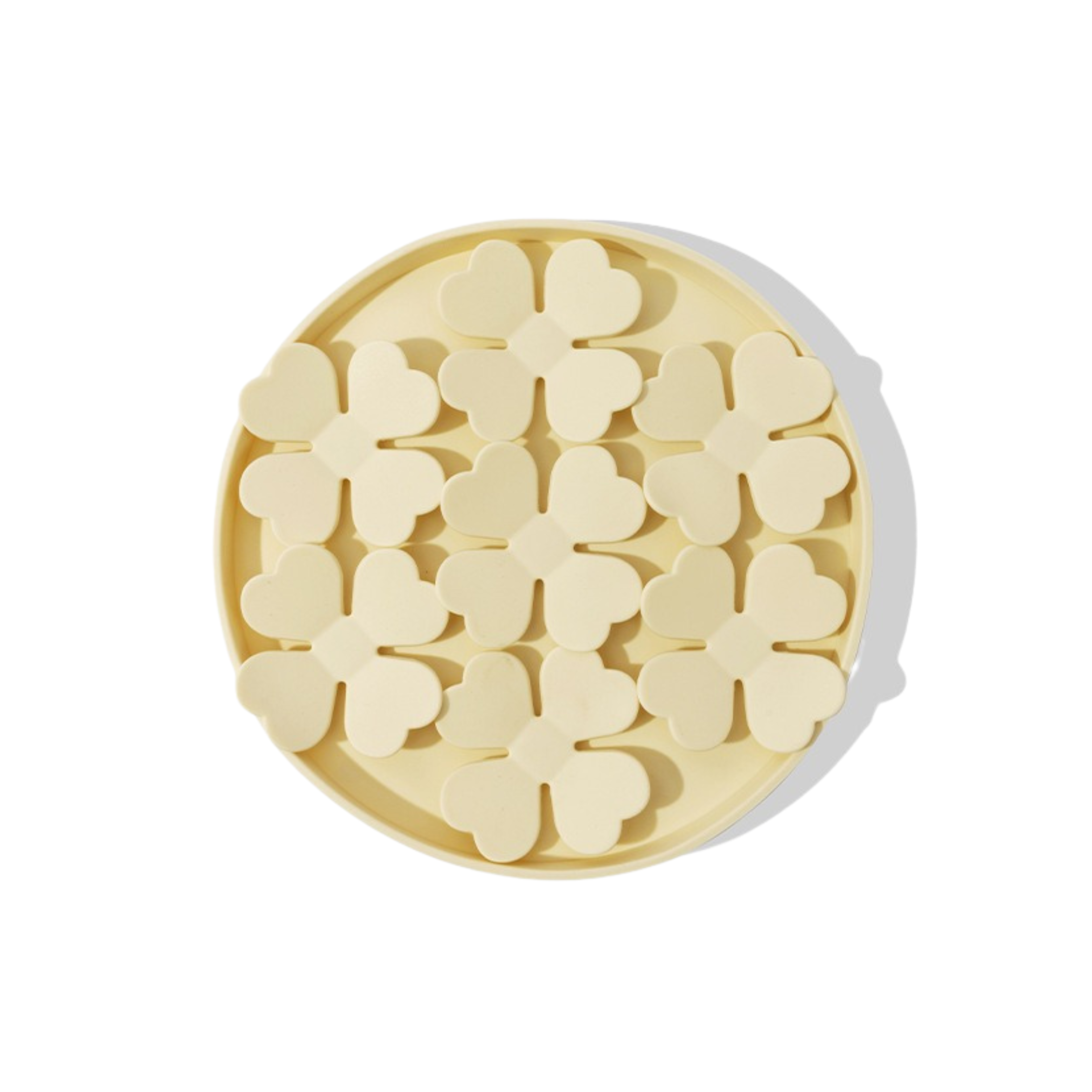 Ollie Licki Mat: Round Clover - Yellow