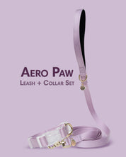 Ollie Walkies: Aero Paw - Collar and Leash  - Amethyst