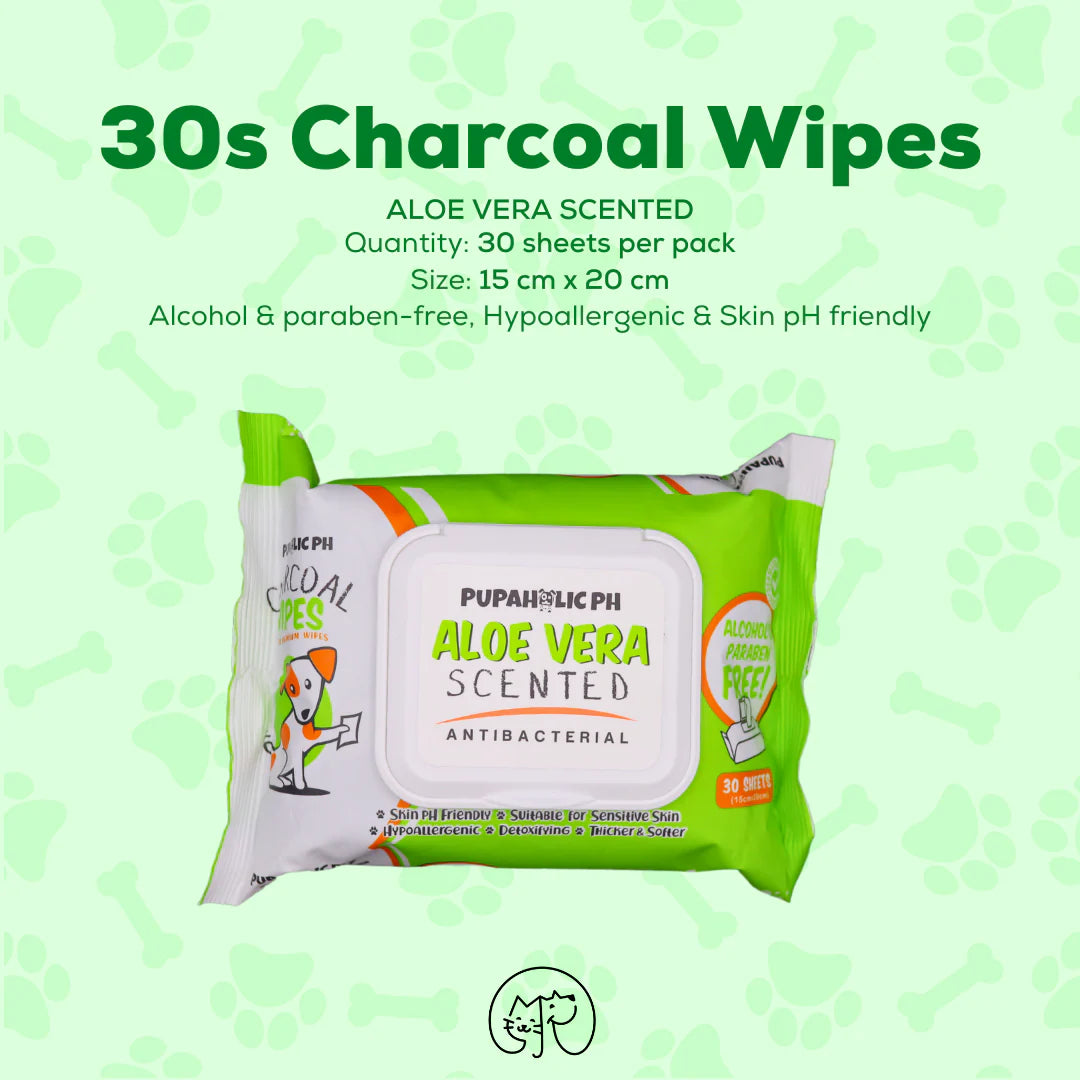 Puppaholic: Charcoal Pet Wipes (30 sheets)