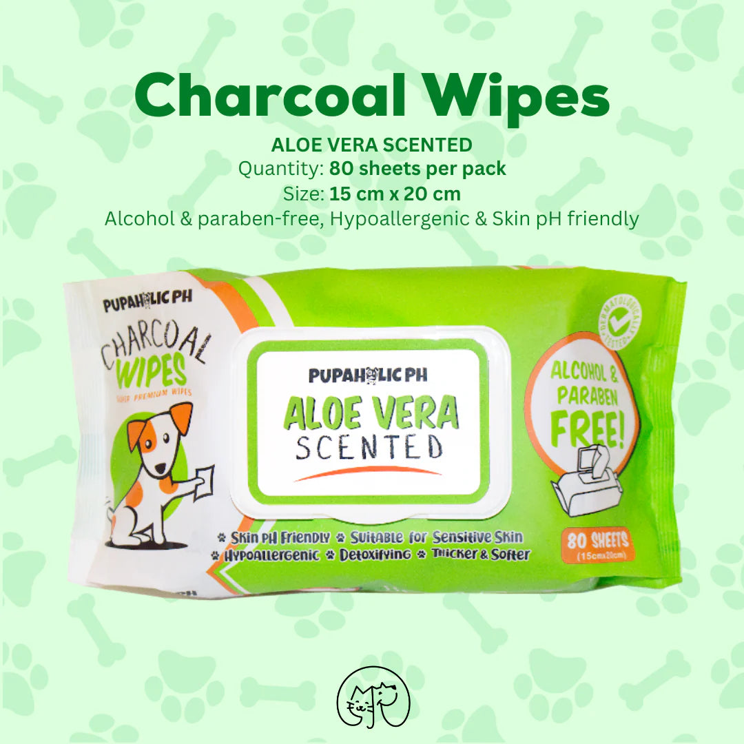 Puppaholic: Charcoal Pet Wipes (80 sheets)