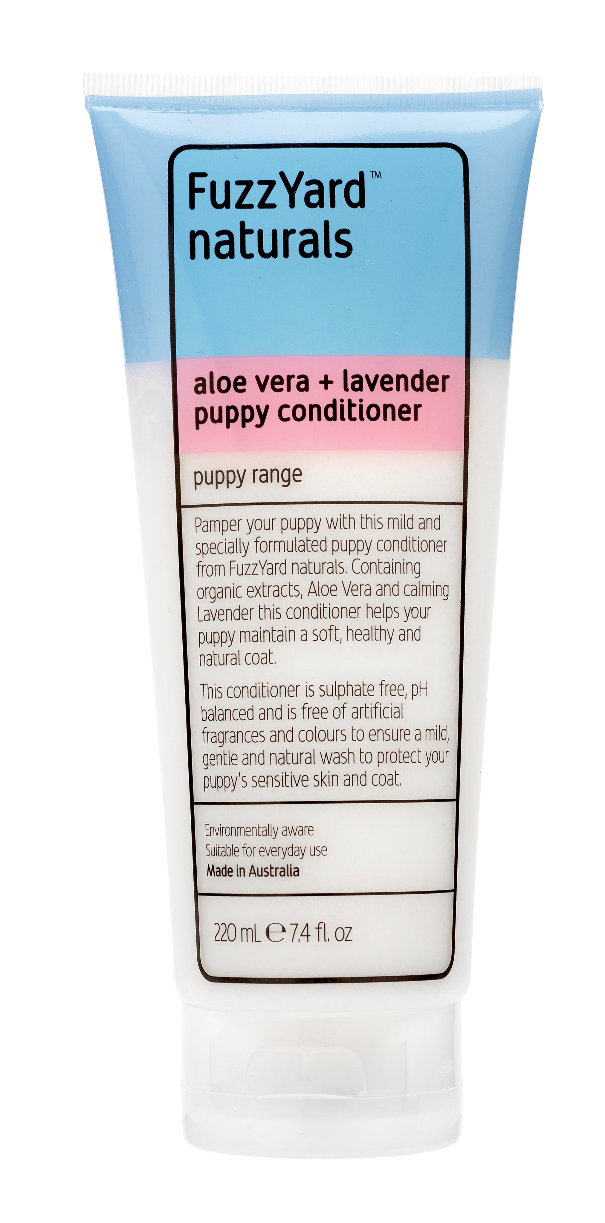 FuzzYard - Puppy Conditioner - Aloe Vera + Lavender (220ml)
