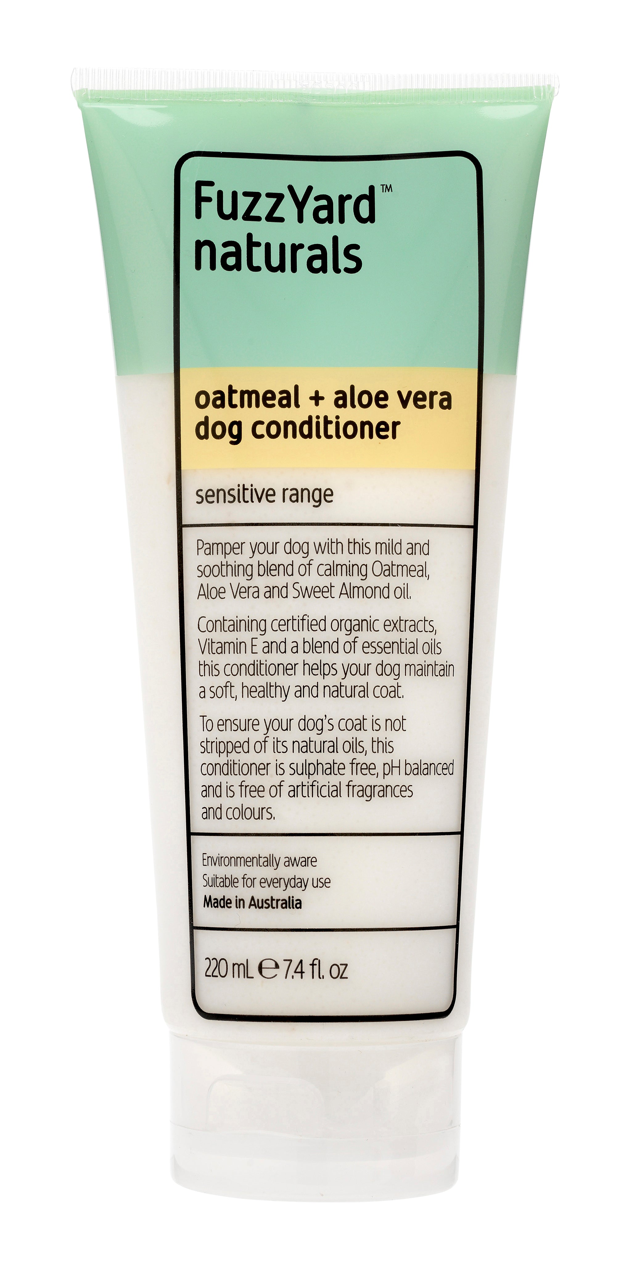 FuzzYard - Sensitive Dog Conditioner - Oatmeal + Aloe Vera  (220ml)