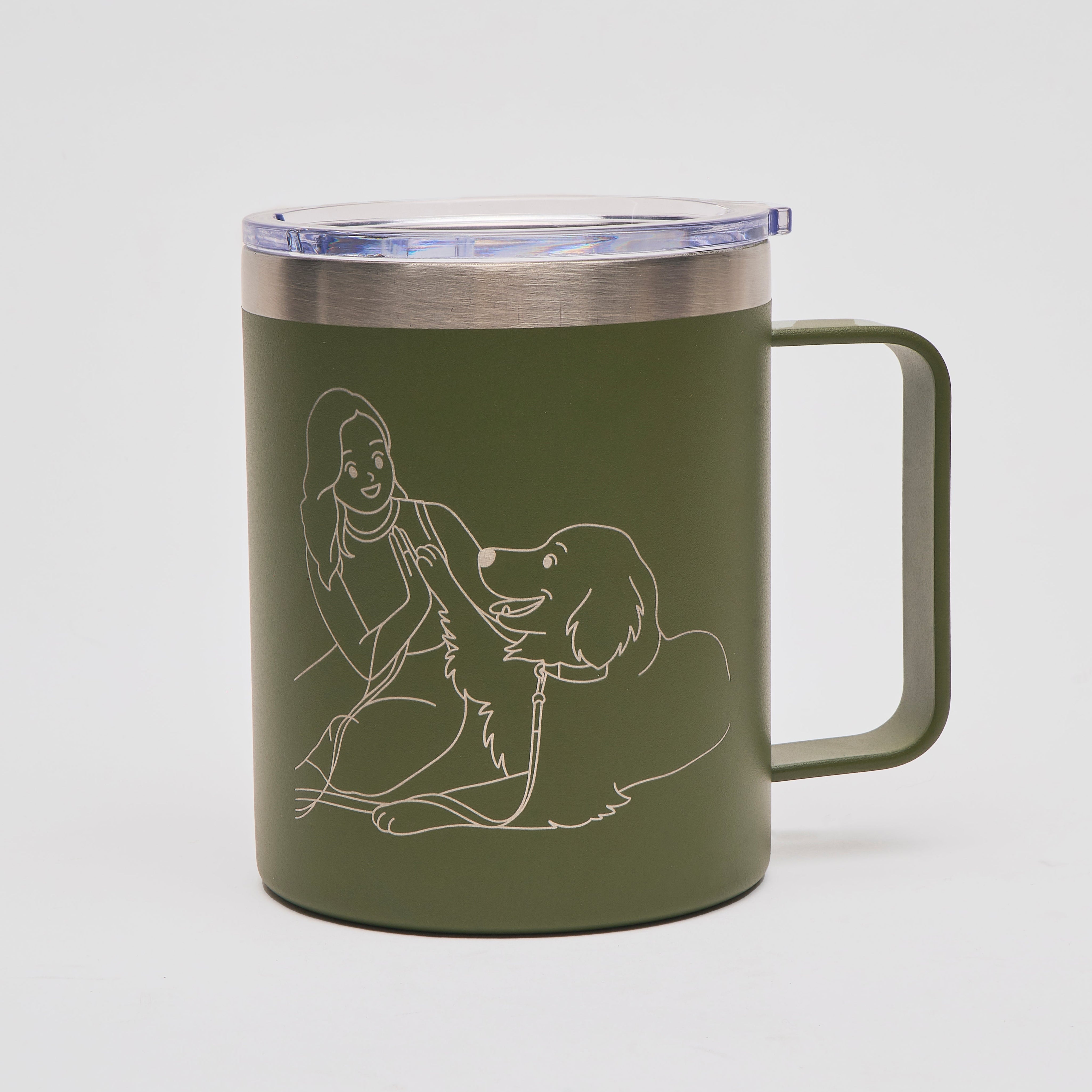 Ollie: Mug (12oz) - Forest Green