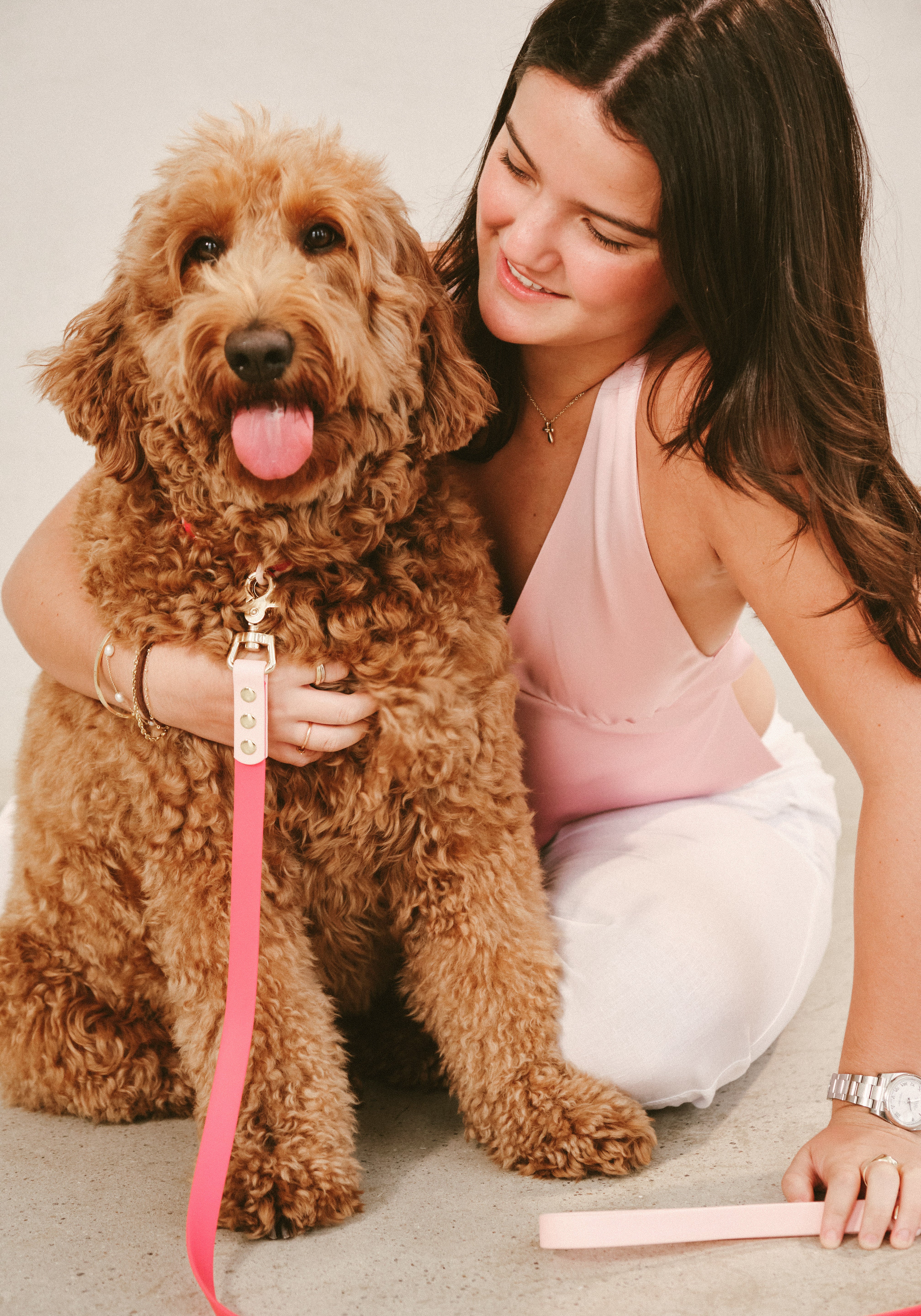 Ollie Walkies Classic - Collar and Leash Set - Watermelon
