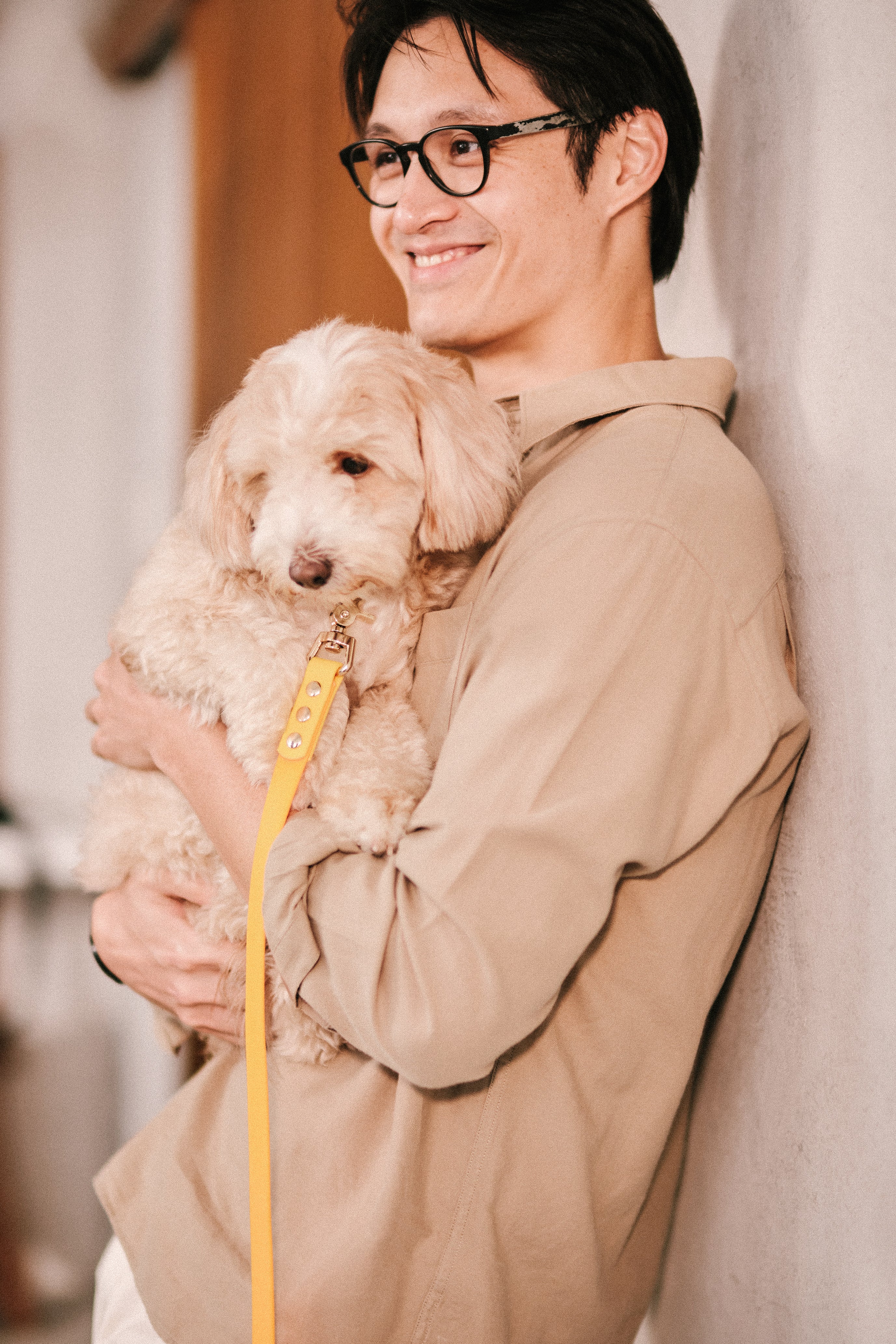 Ollie Walkies Classic - Collar and Leash Set - Lemonade