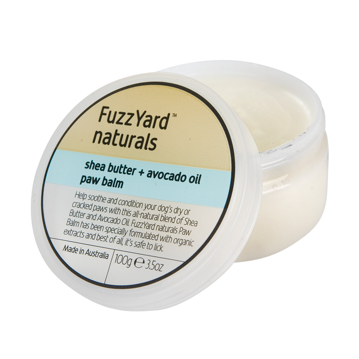 FuzzYard - Shea Butter + Avocado Oil, Paw Balm (100g)
