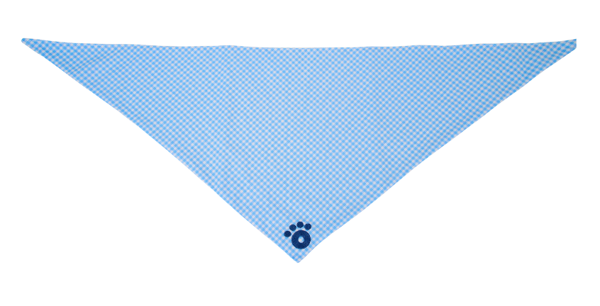 Ollie Bandana: Checkered Blue