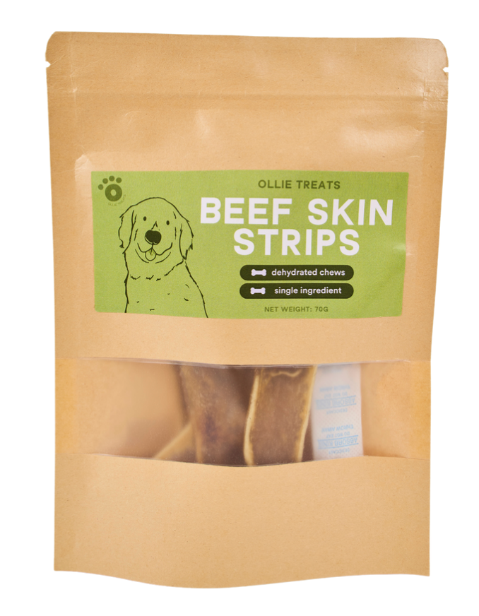 Ollie Treats: Beef Skin Strips