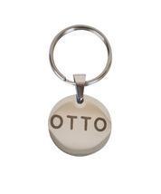 Ollie Tag - Round - Silver