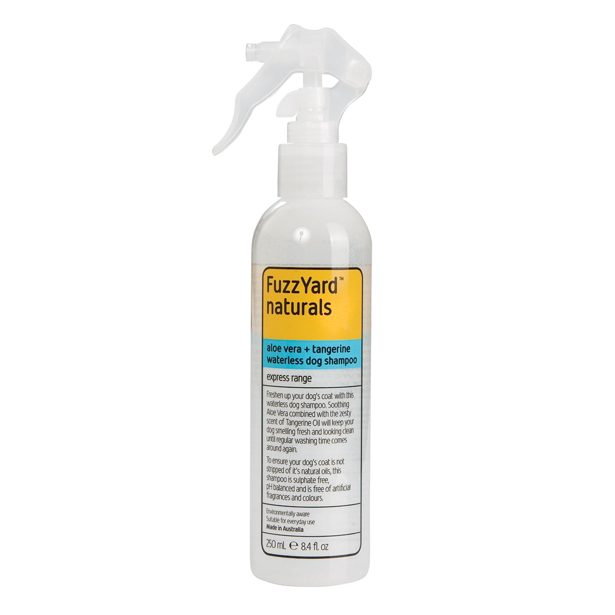 FuzzYard - Waterless Dog Shampoo - Aloe Vera + Tangerine (250ml)