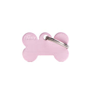 MyFamily Pet Tag: Basic Small Aluminum Pink Bone