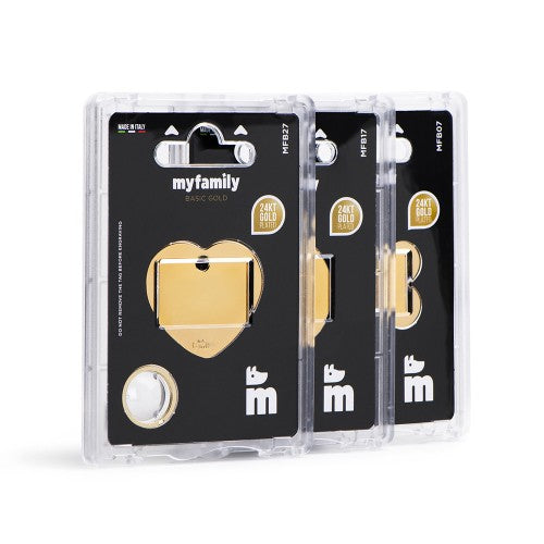 MyFamily Pet Tag: Basic Gold Small Bone