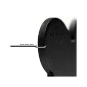 MyFamily Pet Tag: Basic XL Aluminum Black Bone