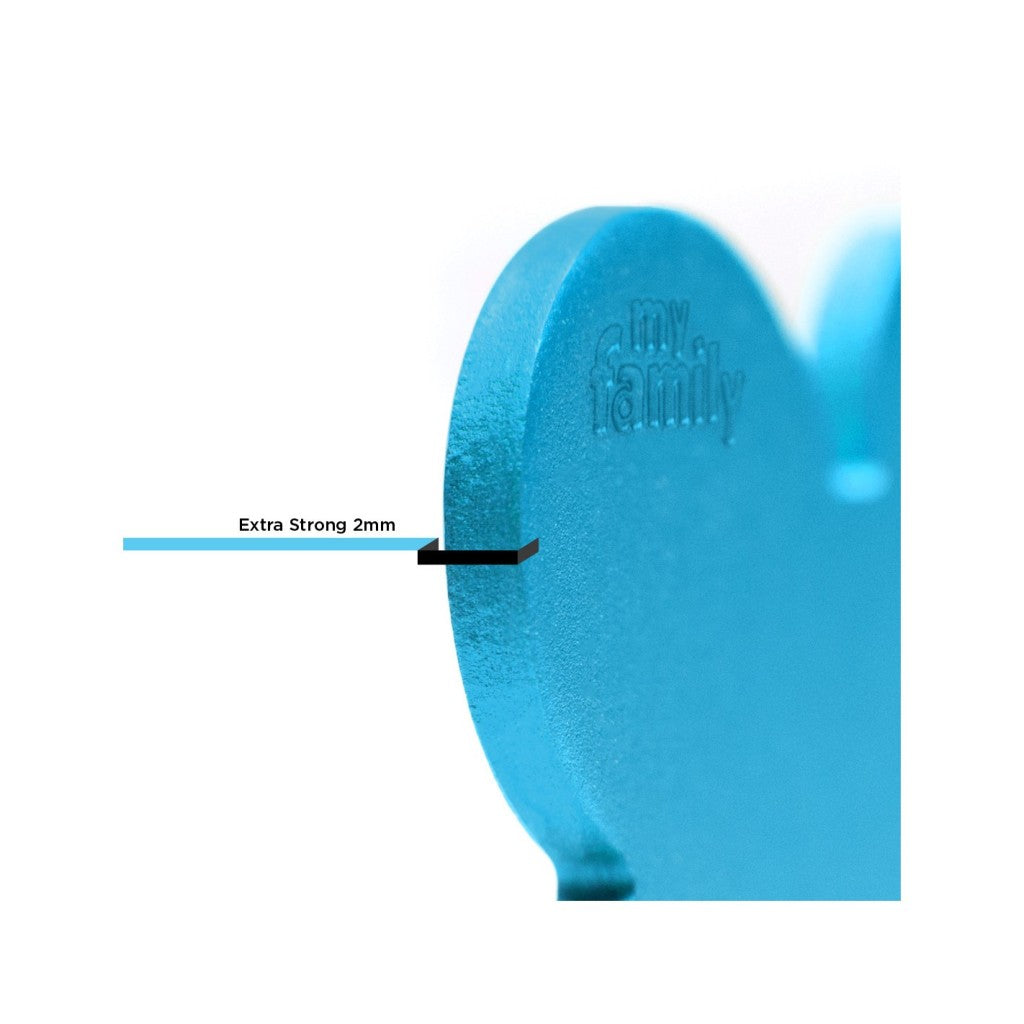 MyFamily Pet Tag: Basic XL Aluminum Light Blue Bone