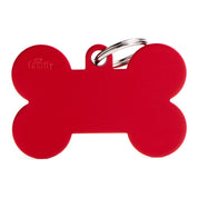 MyFamily Pet Tag: Basic XL Aluminum Red Bone