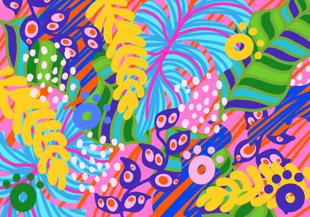 THE MAT - Jungle-Pink