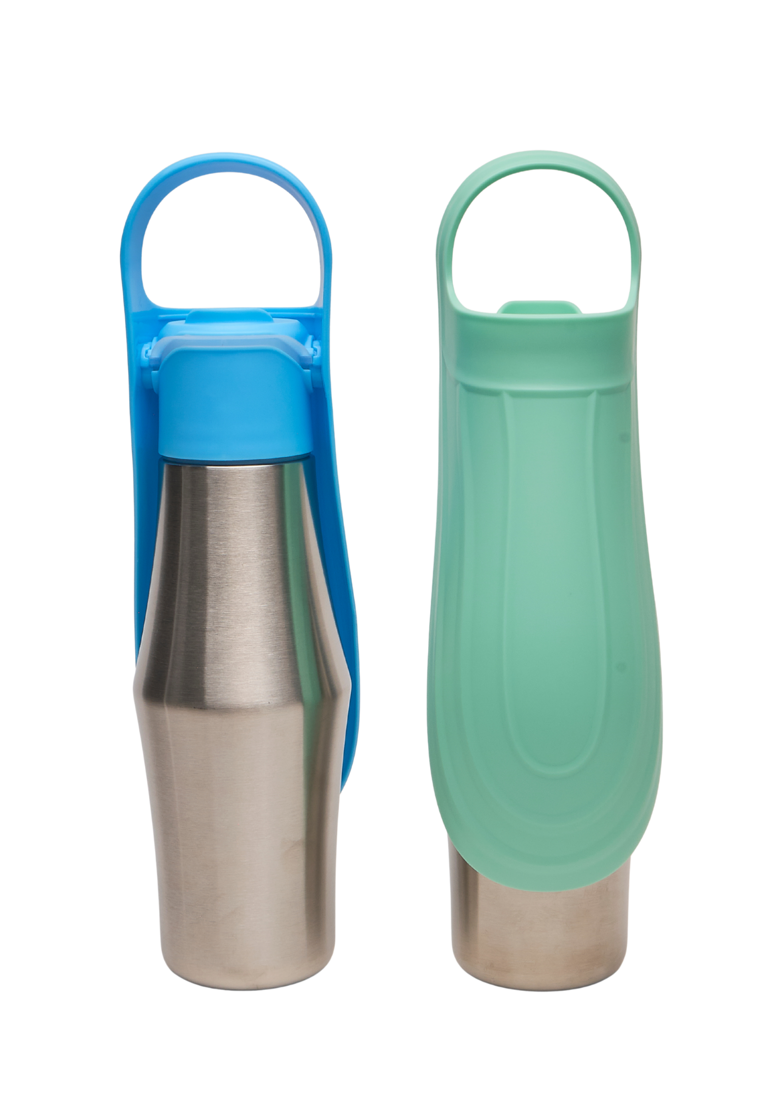 Ollie Dog Water Bottle: Green
