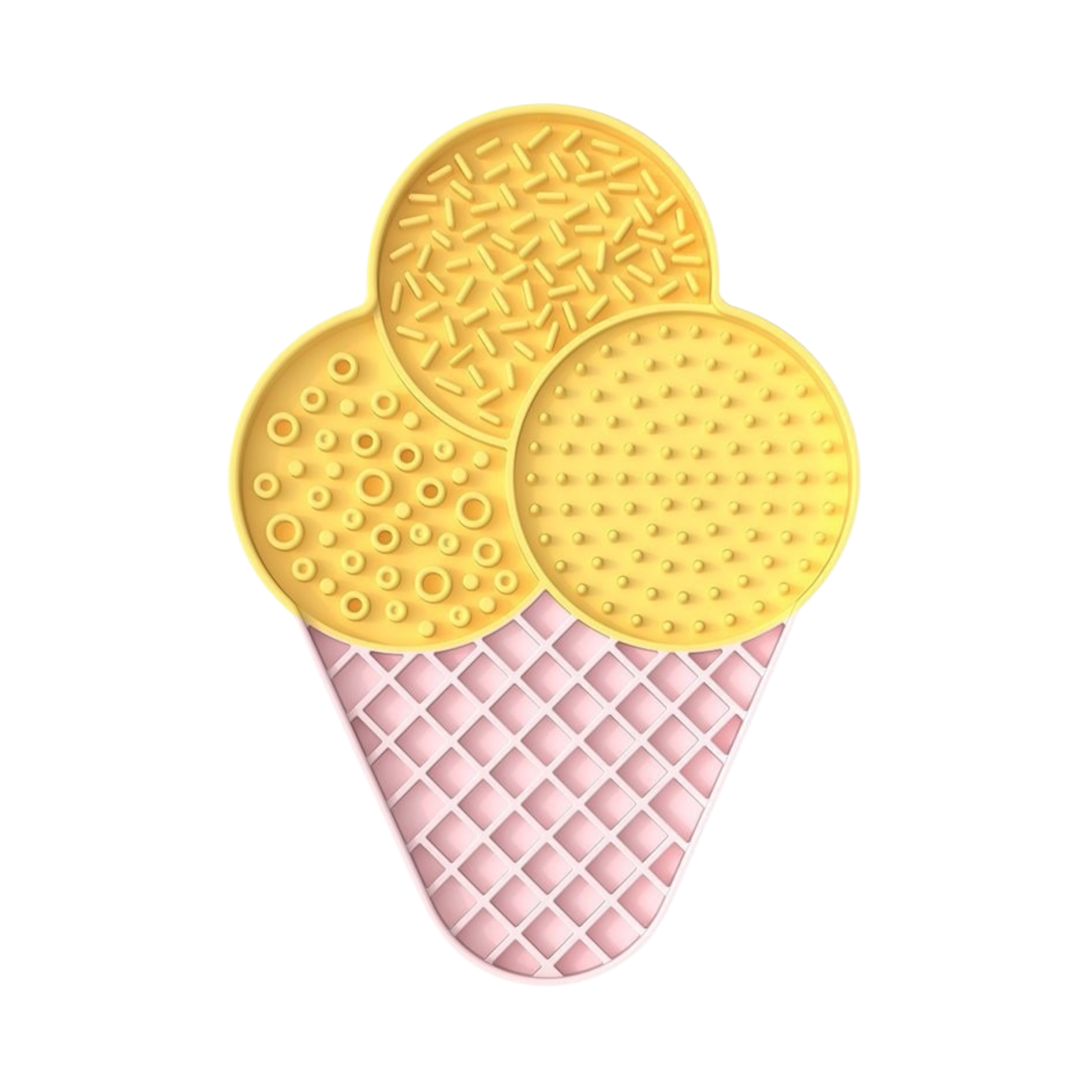 Ollie Licki Mat: Ice Cream - Yellow & Pink
