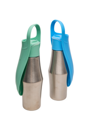 Ollie Dog Water Bottle: Green