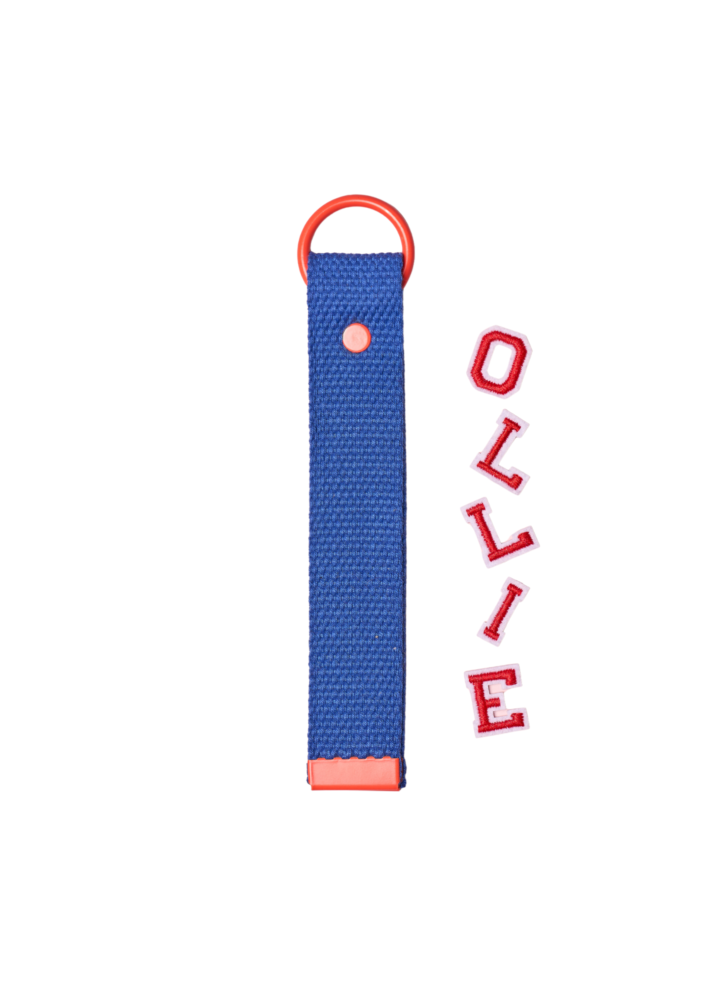 Ollie Bag Tag: Blue and Orange