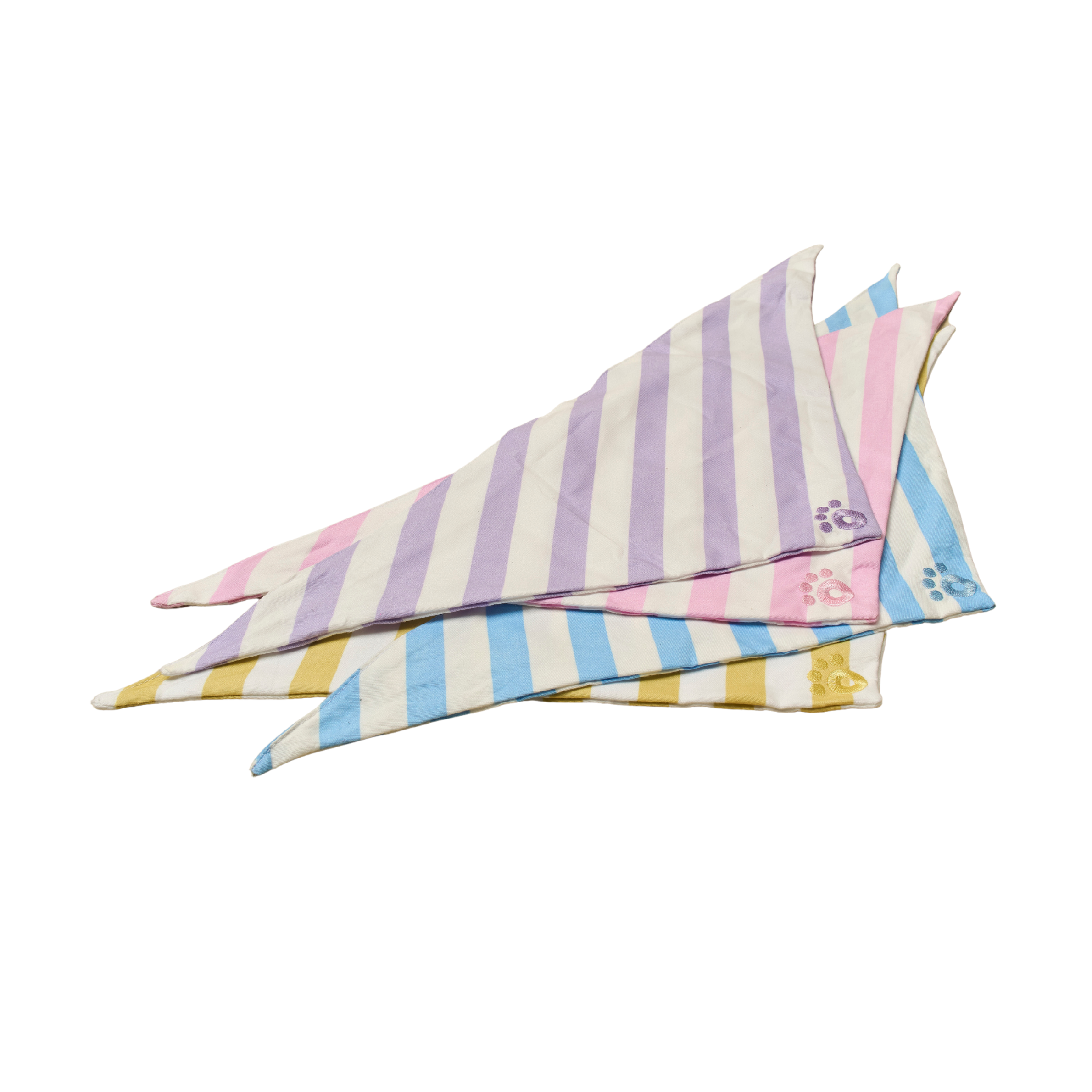 Ollie Bandana: Stripes Pink