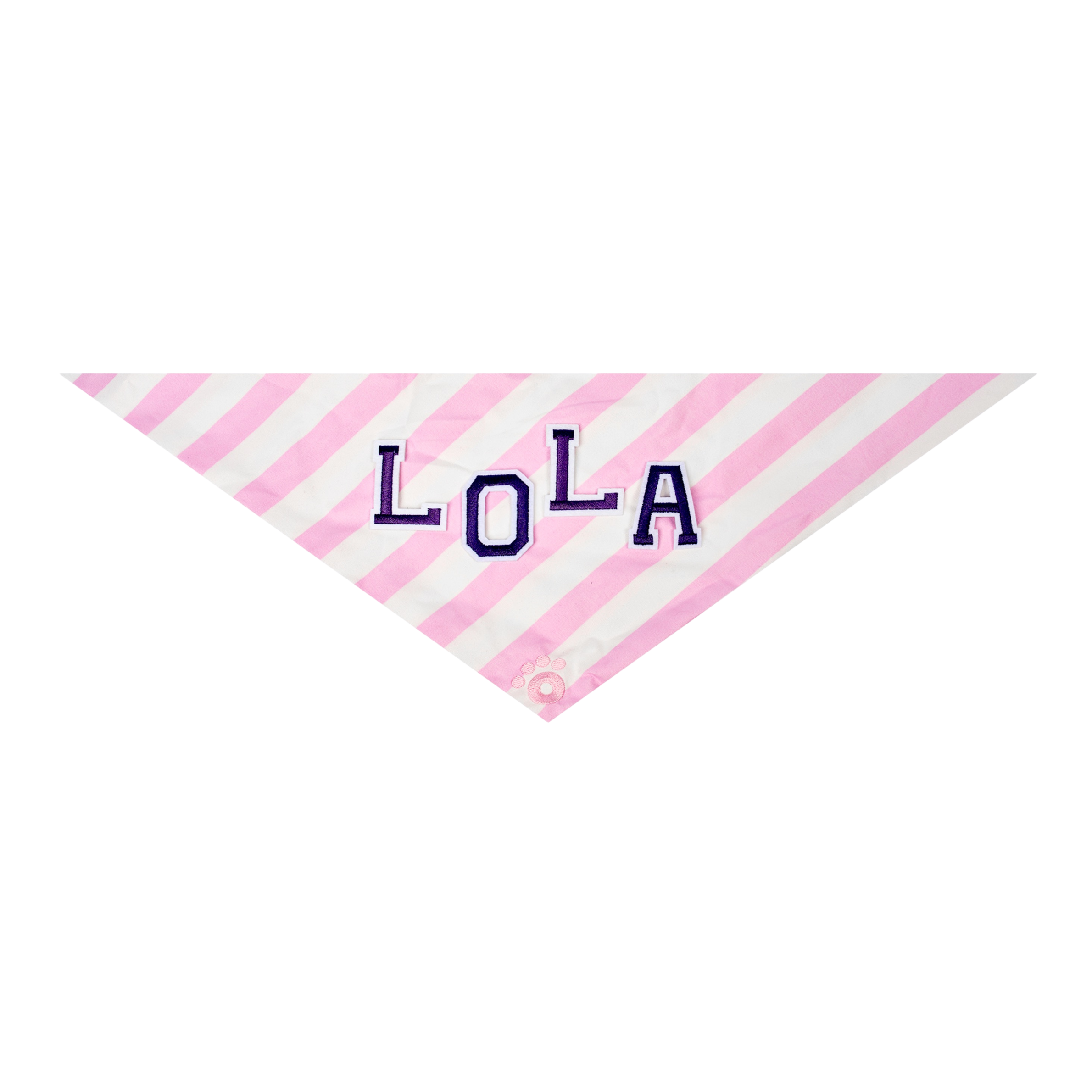 Ollie Bandana: Stripes Pink