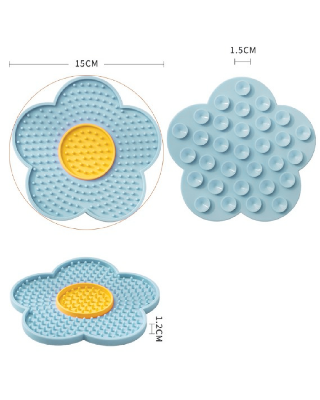 Ollie Licki Mat: Flower - Blue