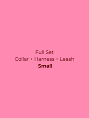 Ollie Walkies Classic - SMALL  - Full Set (Collar, Harness and Leash Set): Watermelon