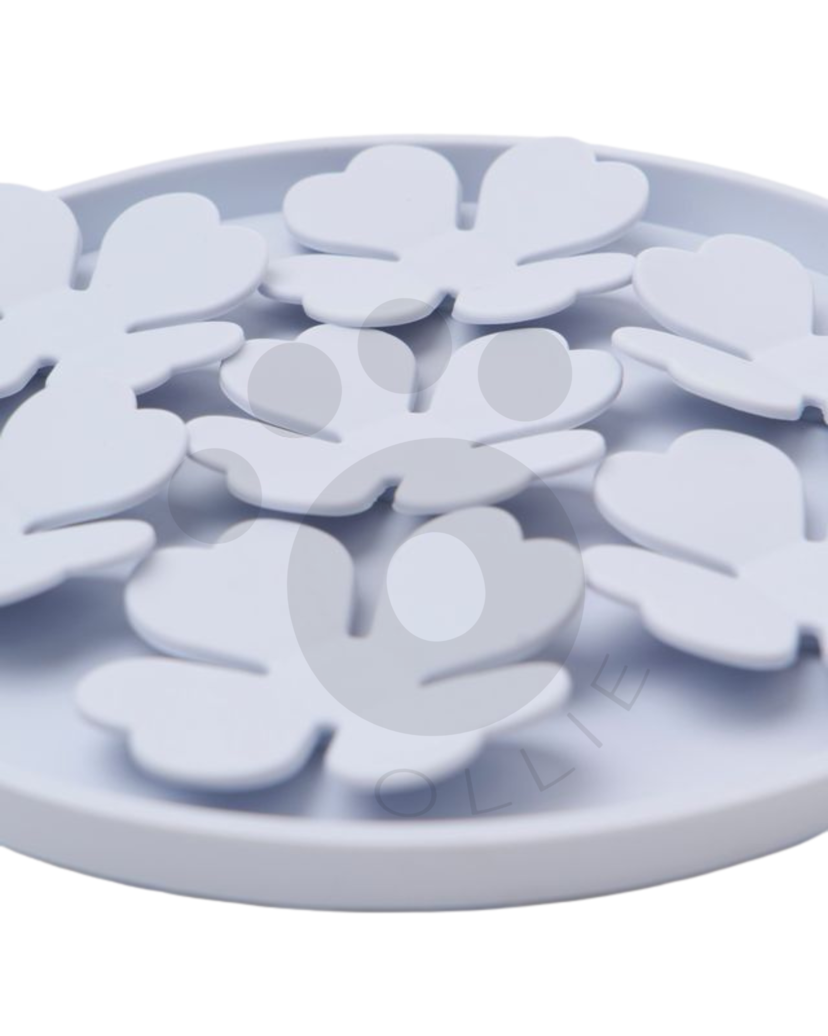 Ollie Licki Mat: Round Clover - Blue