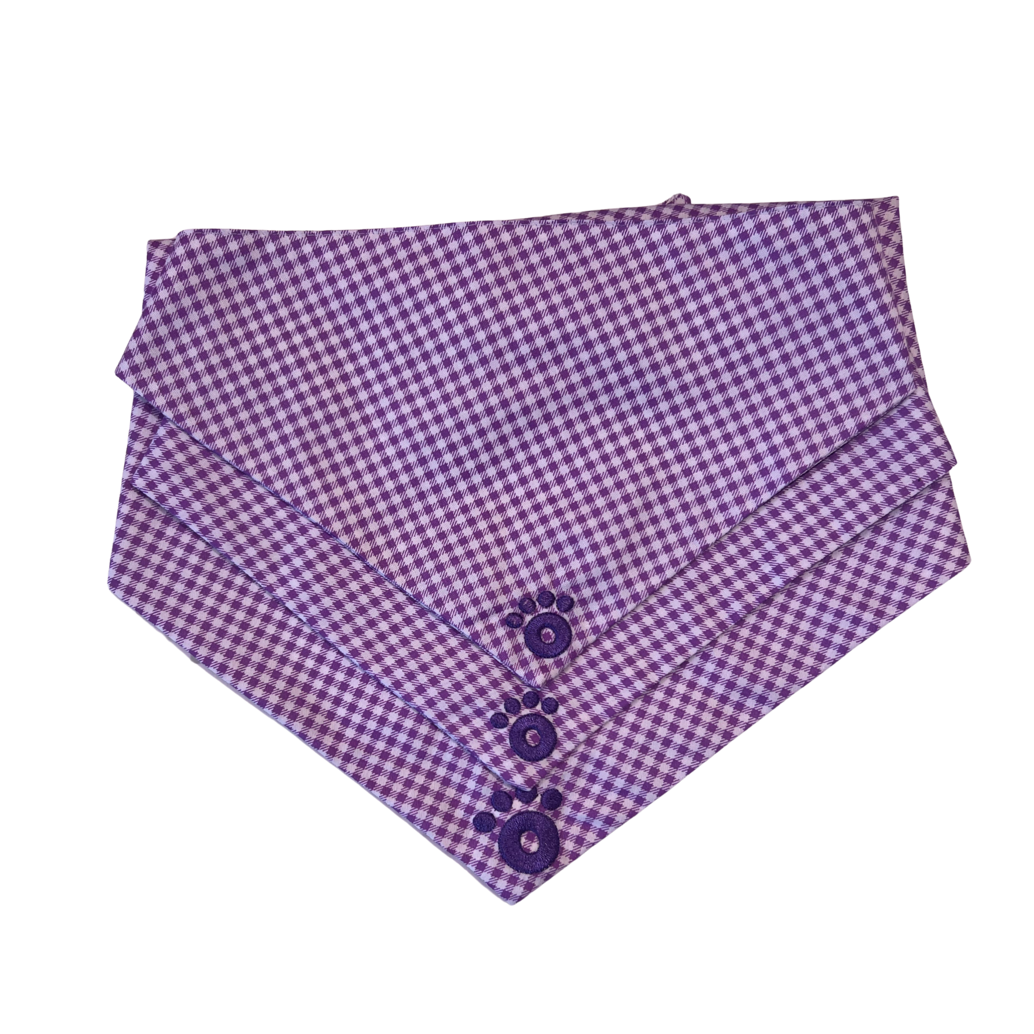 Ollie Bandana: Checkered Purple