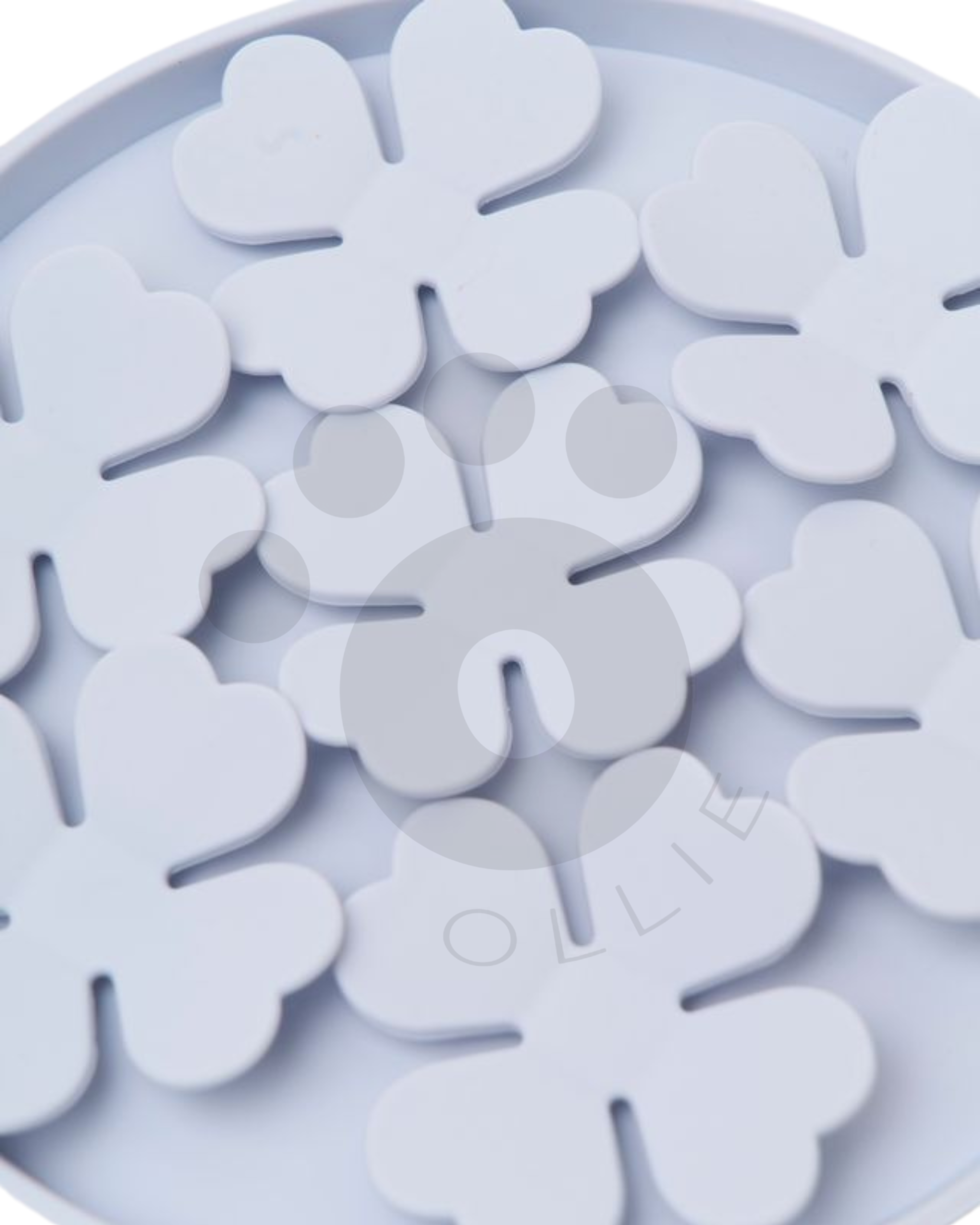 Ollie Licki Mat: Round Clover - Blue