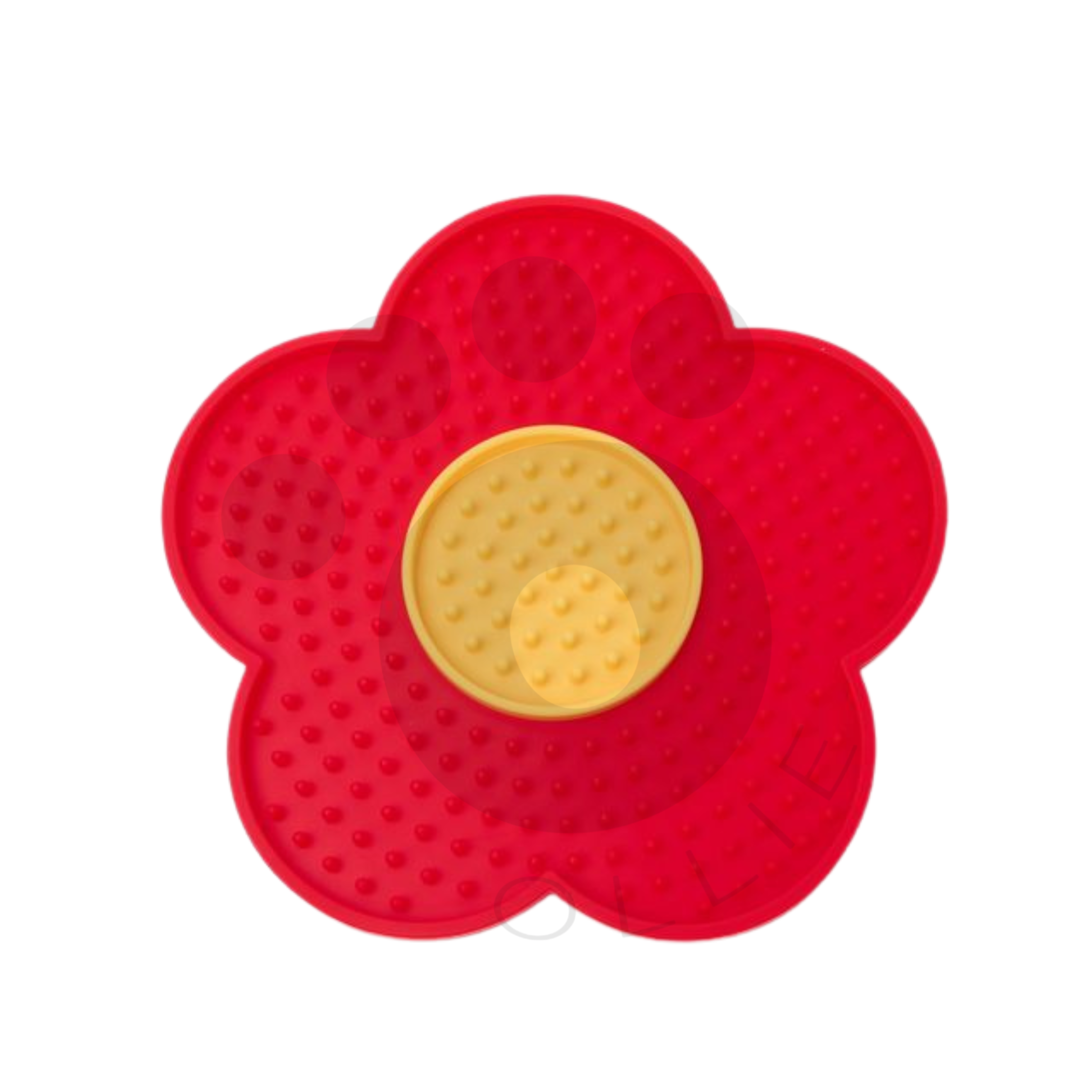 Ollie Licki Mat: Flower - Red