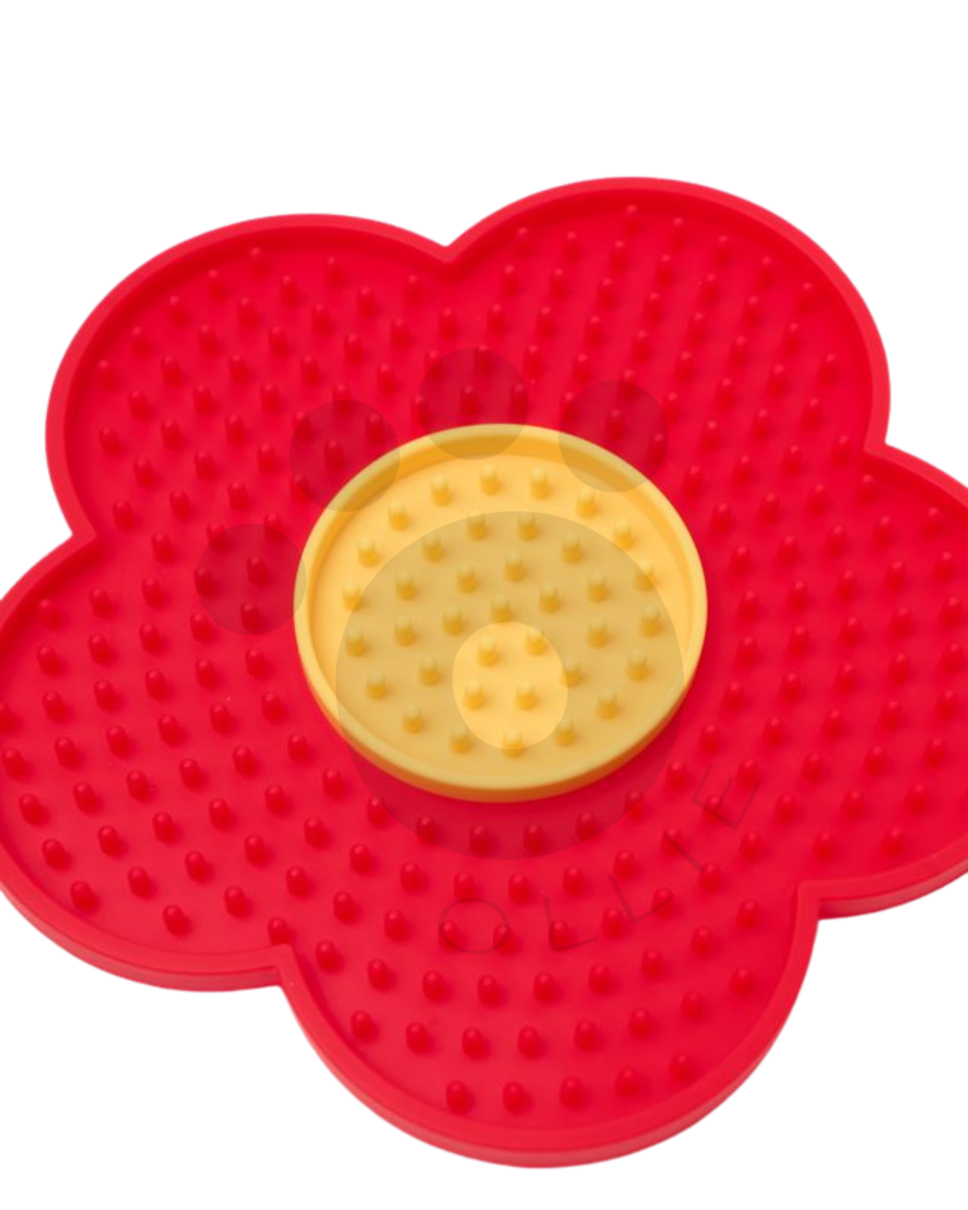 Ollie Licki Mat: Flower - Red