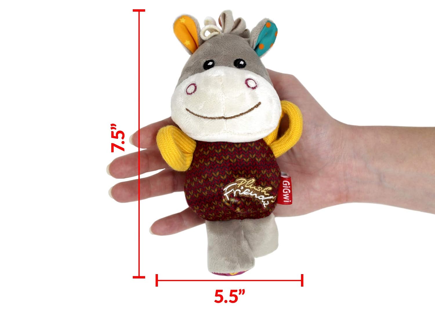 GiGwi Plush Friendz Dog Toy - Donkey