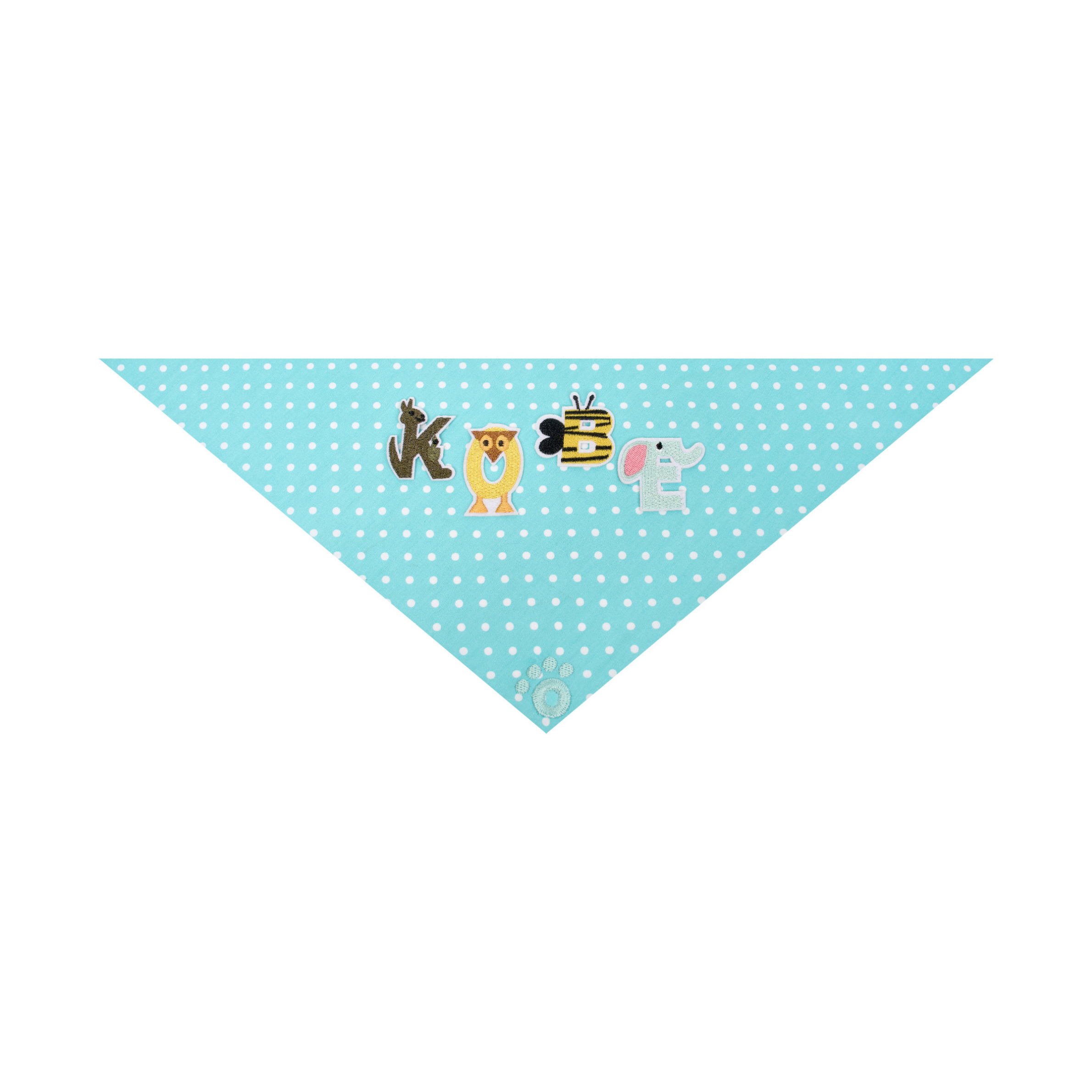 Ollie Bandana: Polka Teal Green