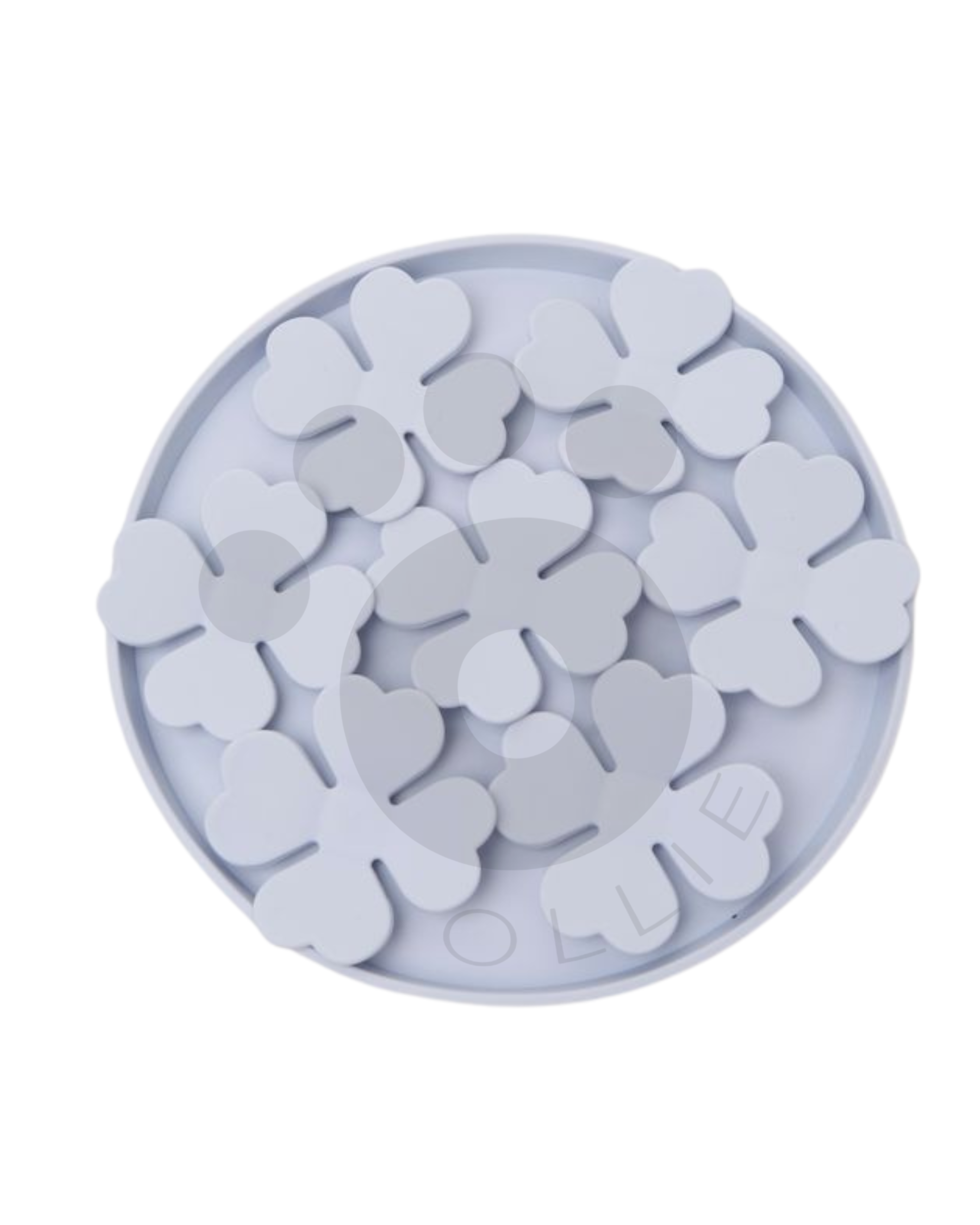Ollie Licki Mat: Round Clover - Blue