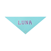 Ollie Bandana: Polka Teal Green