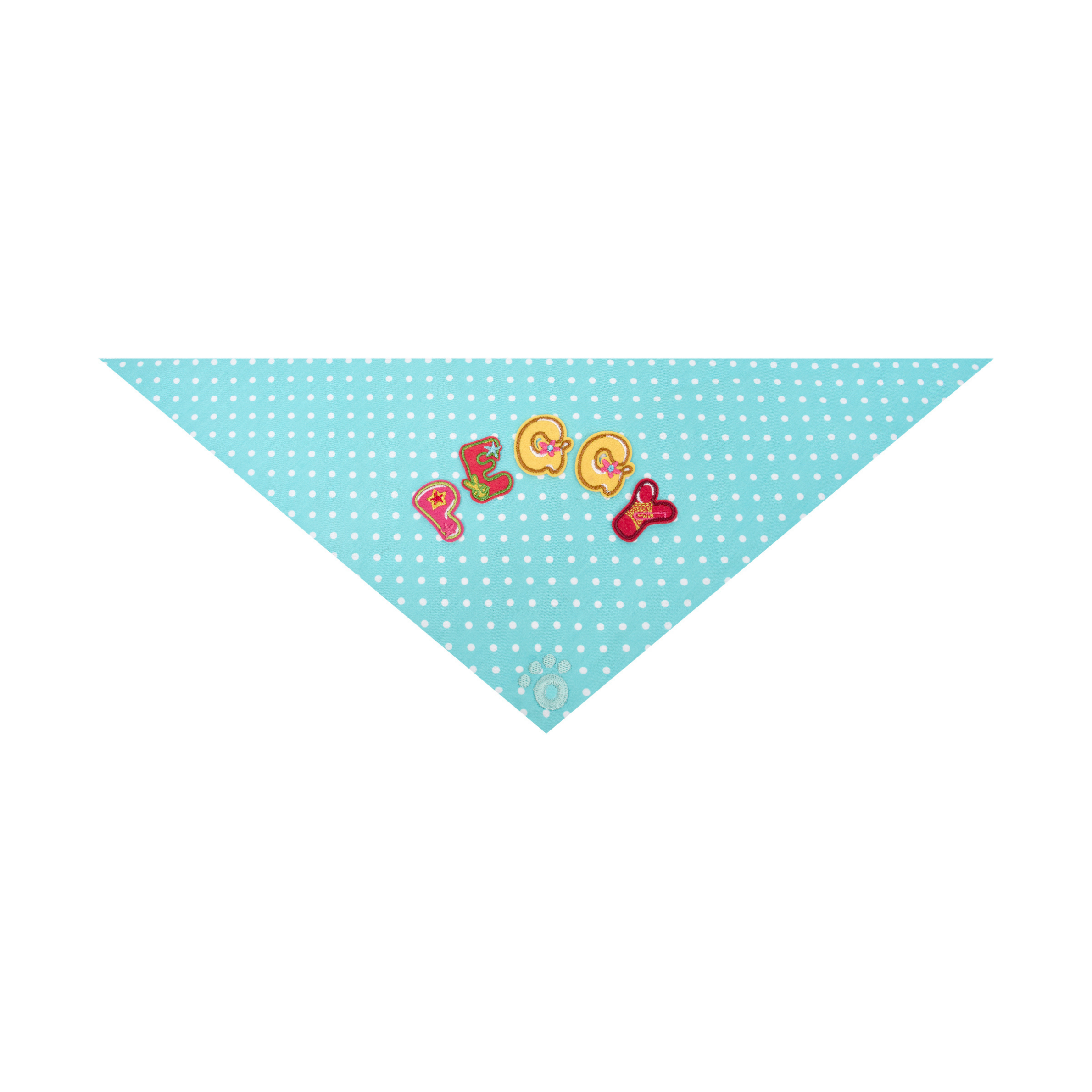 Ollie Bandana: Polka Teal Green