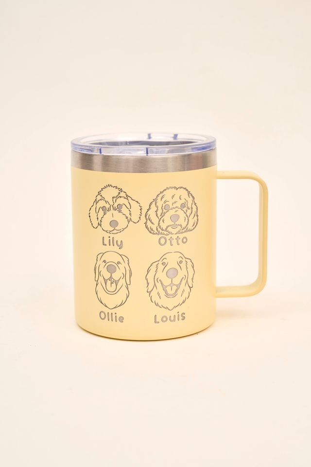 Ollie Mug: Pastel Yellow (12oz)