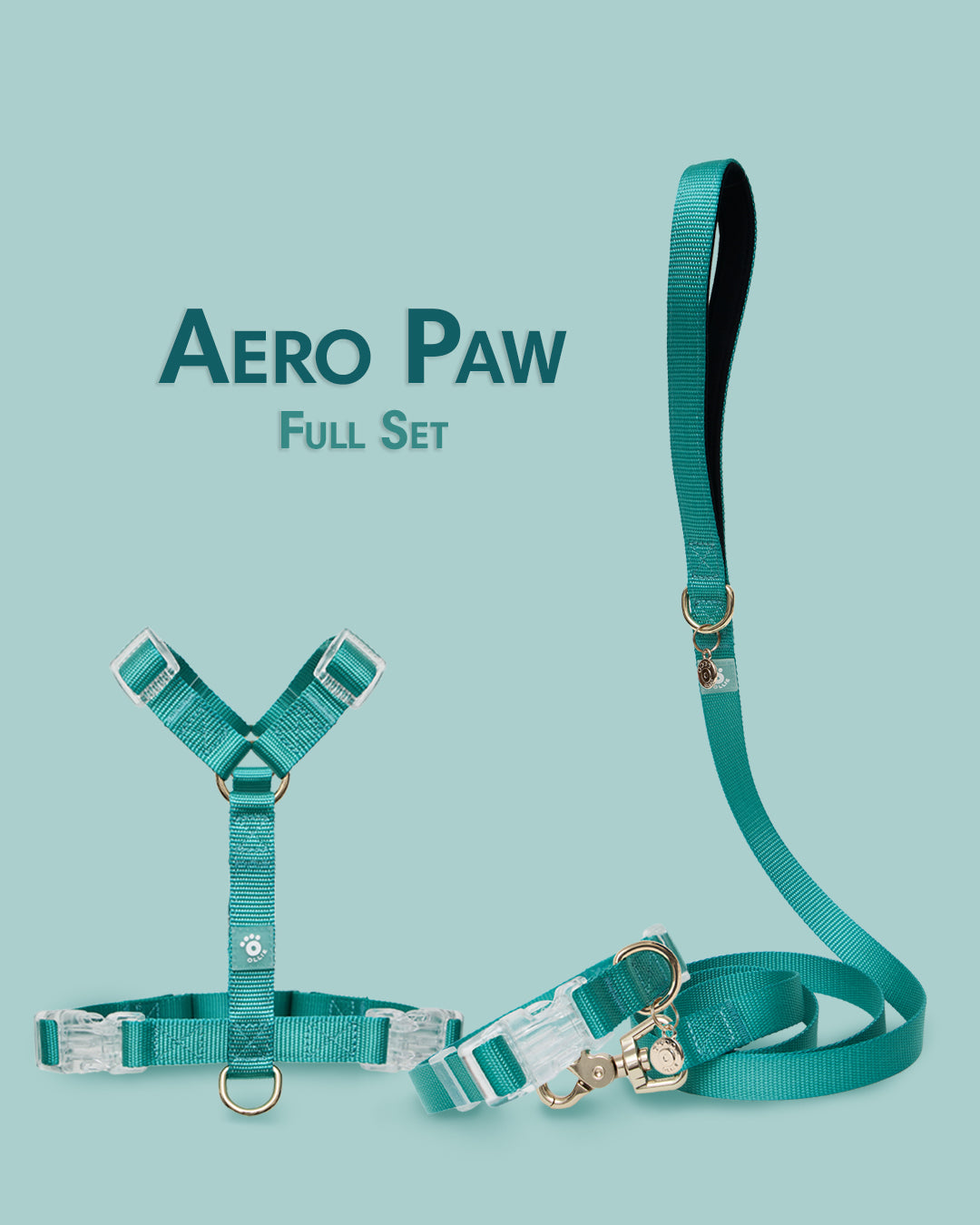 Ollie Walkies: Aero Paw - Full Set - Medium -  Emerald