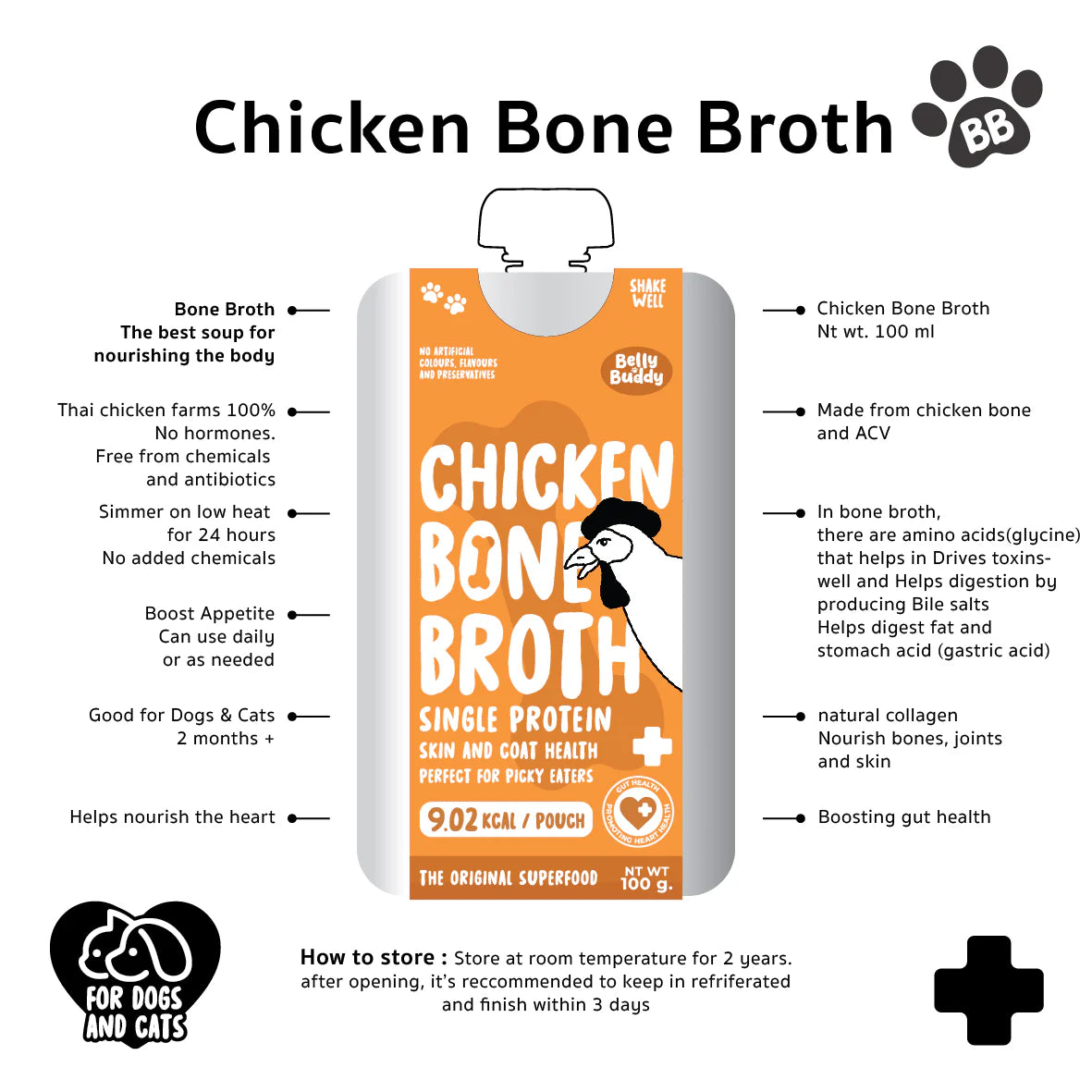 Belly Buddy: Chicken Bone Broth 100ml