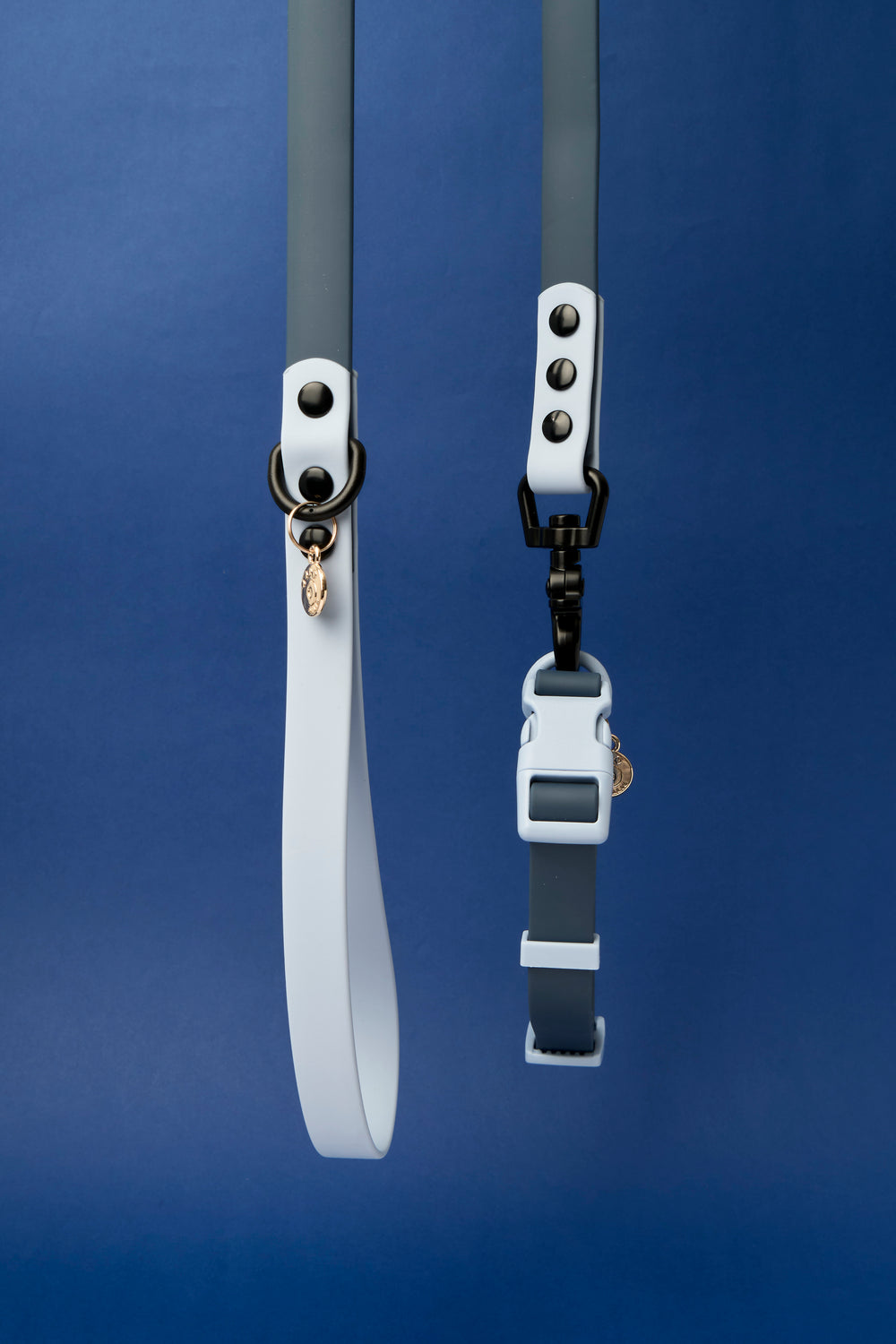 Ollie Walkies Classic - Collar and Leash Set - Navy