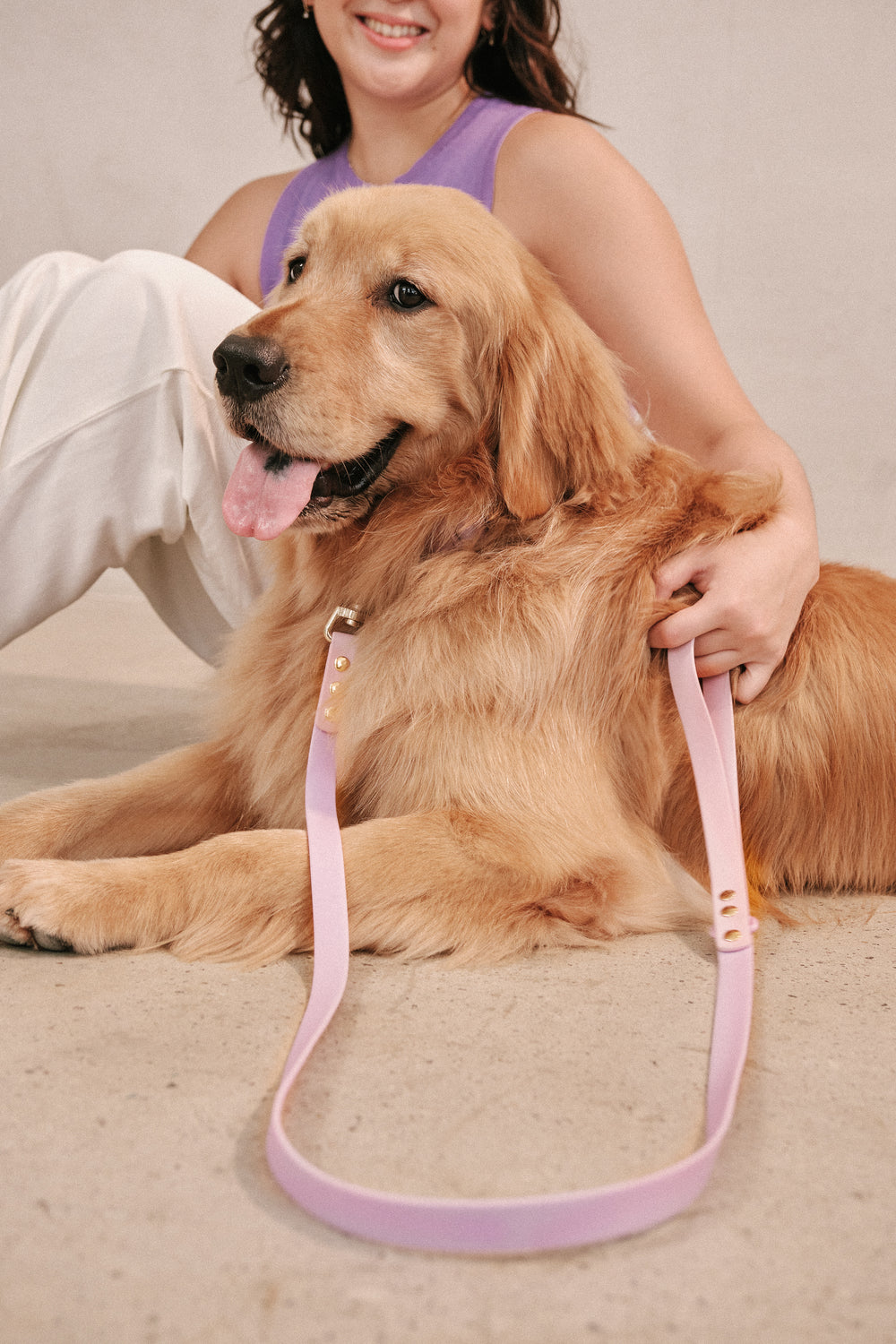 Ollie Walkies Classic - Collar and Leash Set - Lilac