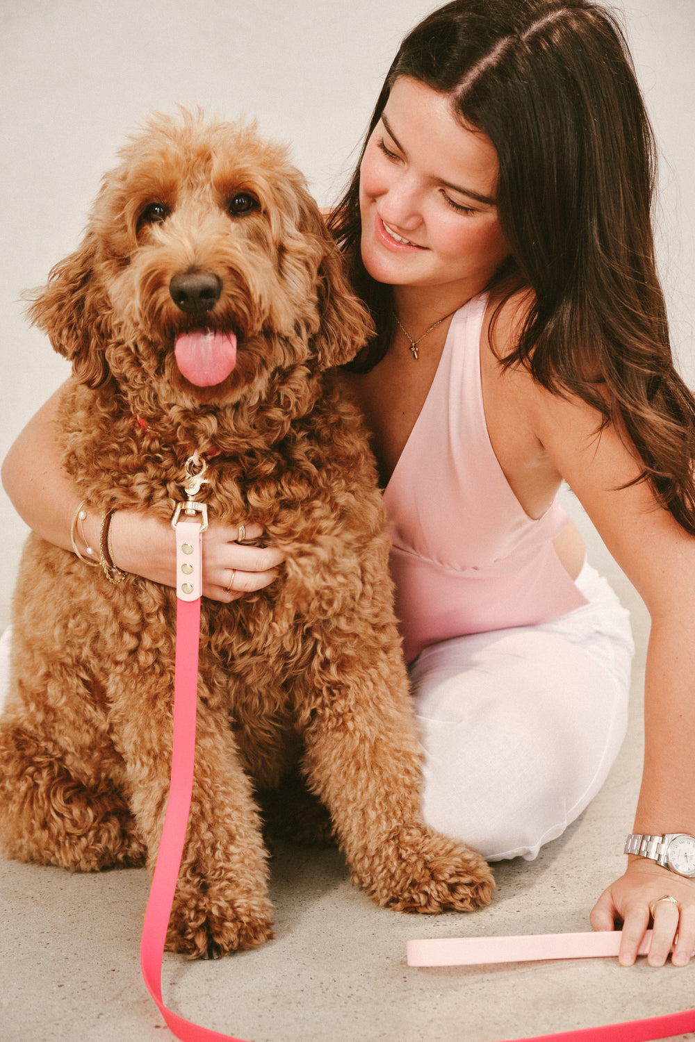 Ollie Walkies Classic - Collar and Leash Set - Watermelon