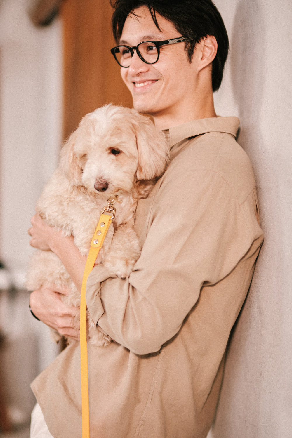 Ollie Walkies Classic - Collar and Leash Set - Lemonade